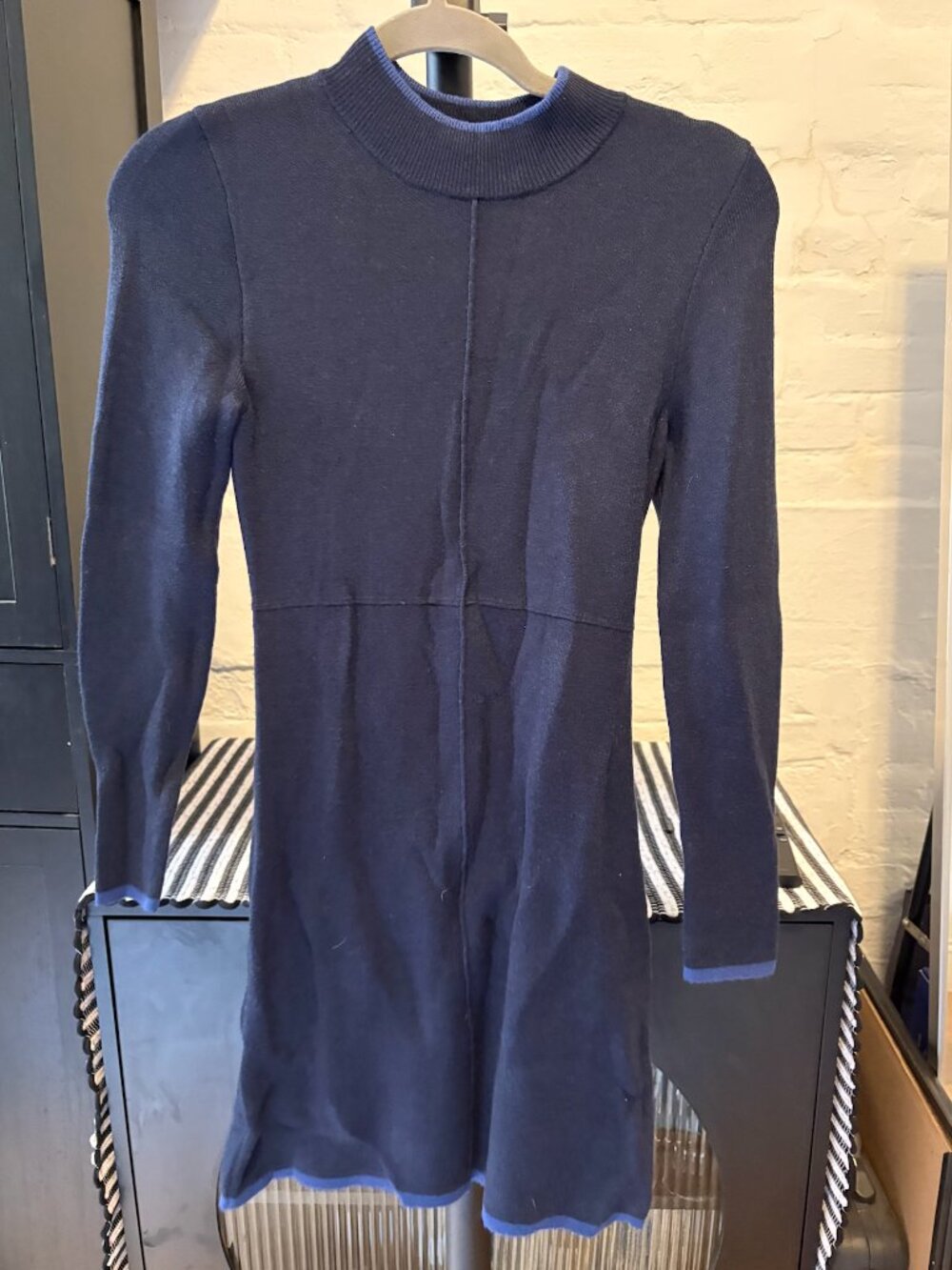 Blue Knit Dress, Size Medium